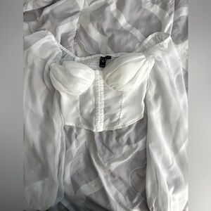 Windsor bustier long sleeve top